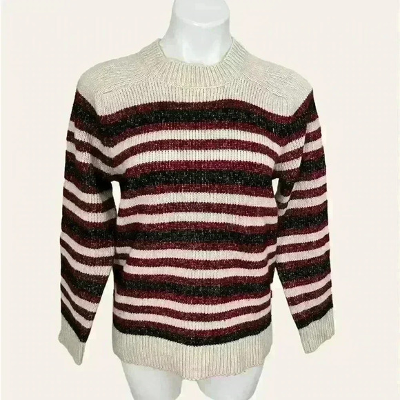 Banana Republic Striped Woven Sweater - Picture 1 of 9